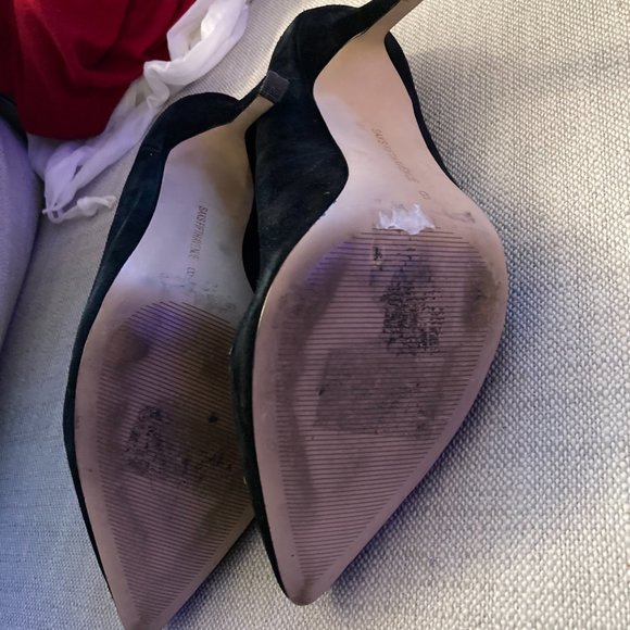 Saks Fifth Avenue Suede Pumps, SZ 8 - Picture 3 of 3